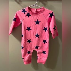Primary sweatshirt star romper